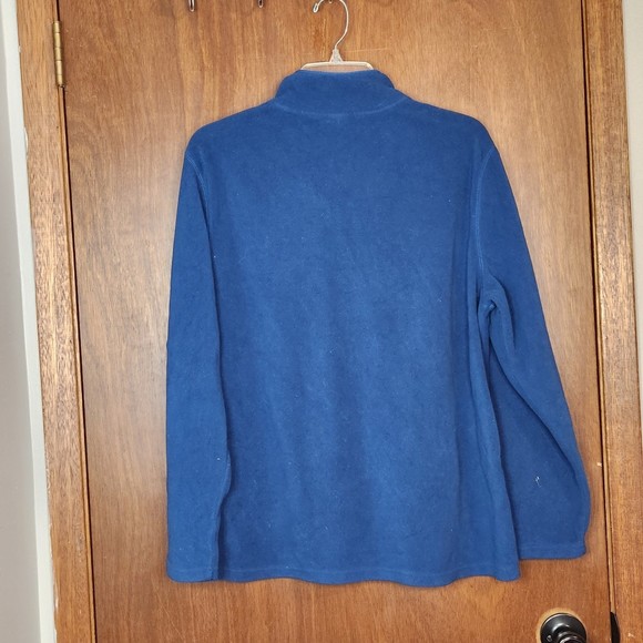 Vintage Disney Goofy Navy Blue Casual Quarter Zip Fleece Jacket Size Small - Picture 5 of 5